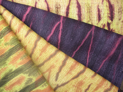 Kathleen Morris woven shibori shawl
