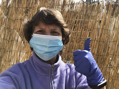 Susan with mask