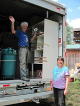 Loading the truck